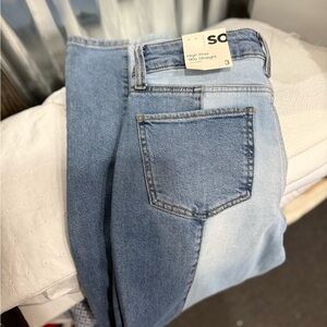 Kohl's SO Women's High Rise Jeans - Light and Medium Blue